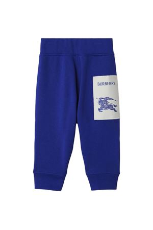 blue cotton trousers BURBERRY KIDS | 8078580B7323